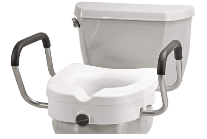 clamp on raised toilet seat