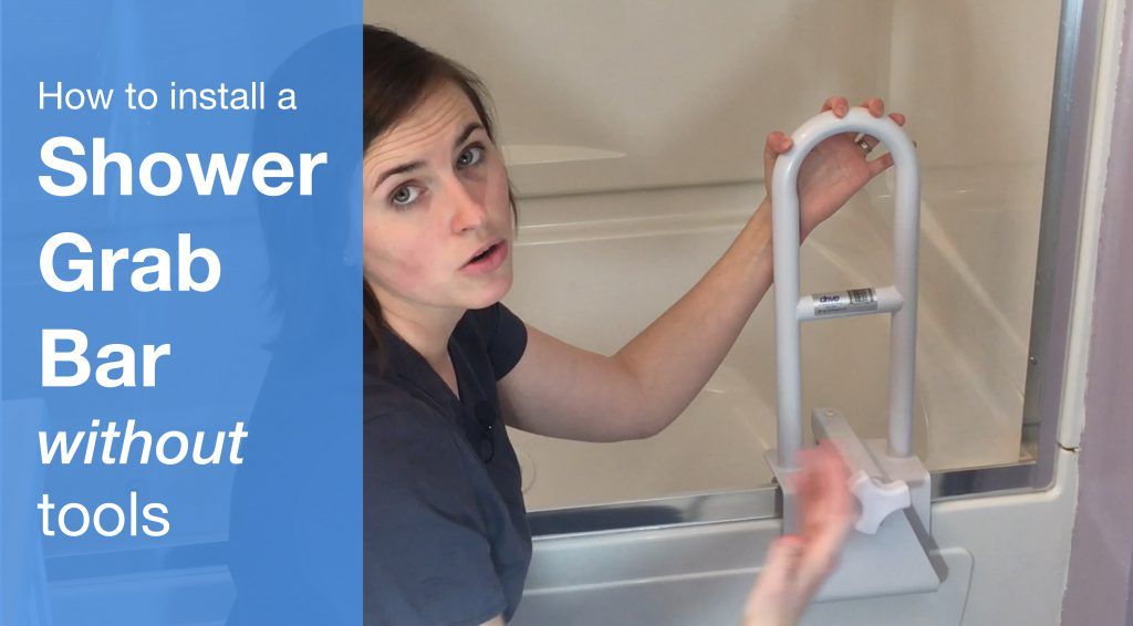How to Install a Shower Grab Bar Without Tools