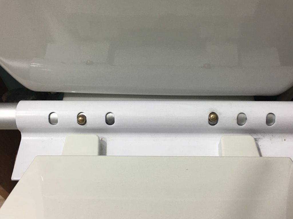 Toilet Seat Mounted with Toilet Safety Rails Toilet Seat Mounted with Toilet Safety Rails