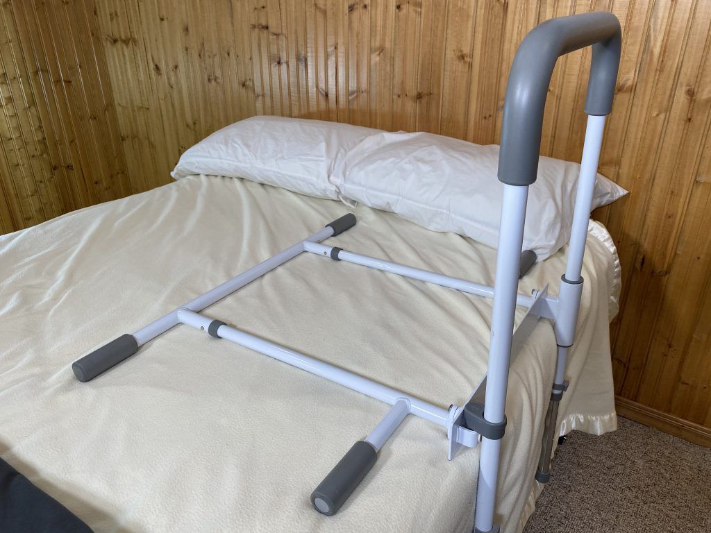 Adult Bed Rail with Swing Away Handle