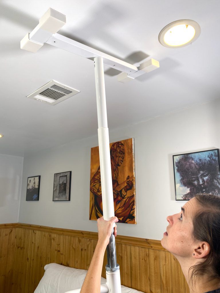 No Drill Grab Bar Assembled Ceiling Placement No Drill Grab Bar Assembled Ceiling Placement