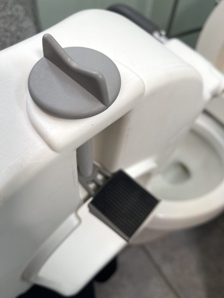 Knob and Clamp for Clamp-on Raised Toilet Seat