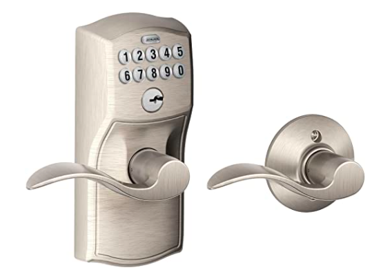 Push Button Door Lock with Lever Handle